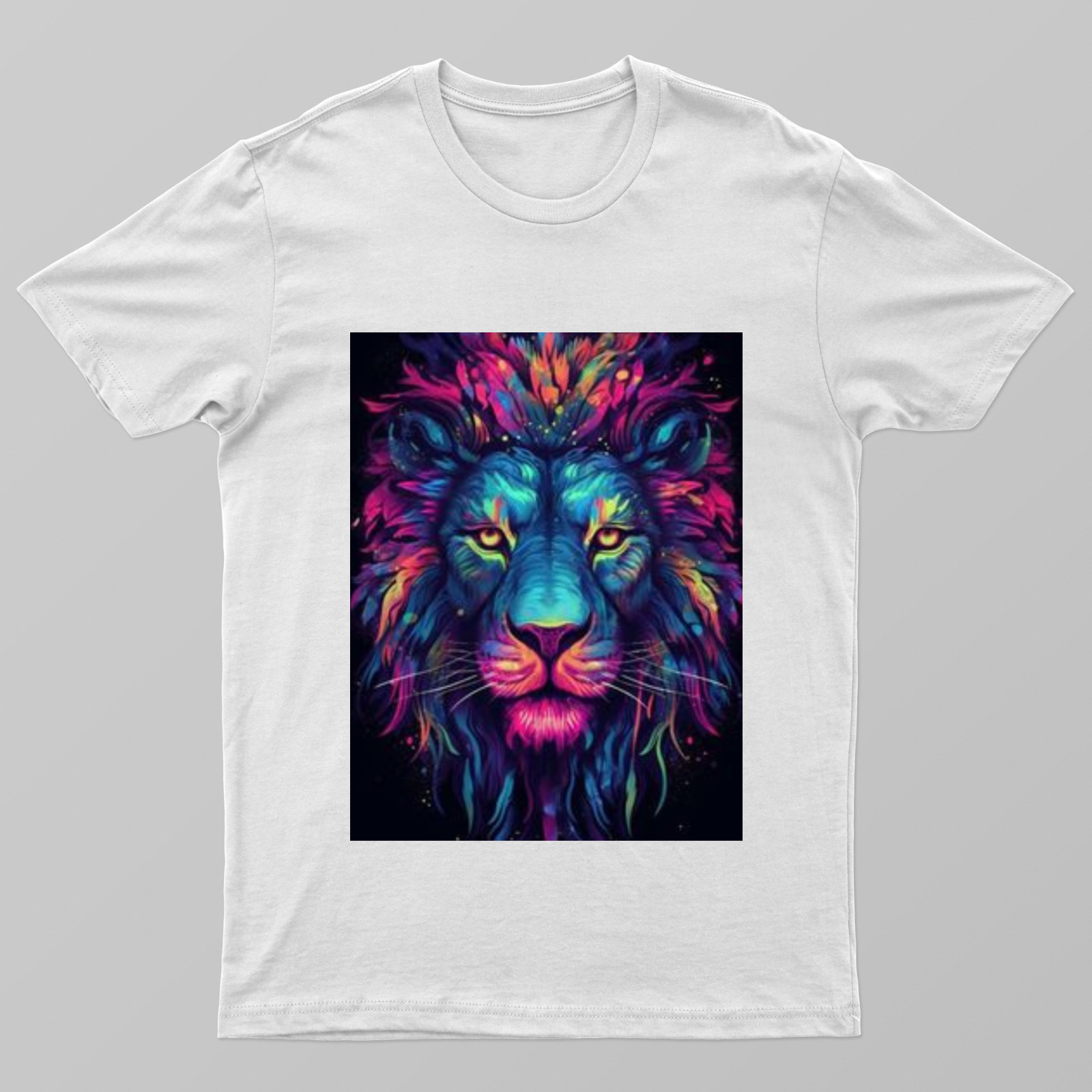 animation style lion, universal themed Unisex T-shirt by @sticktoworld