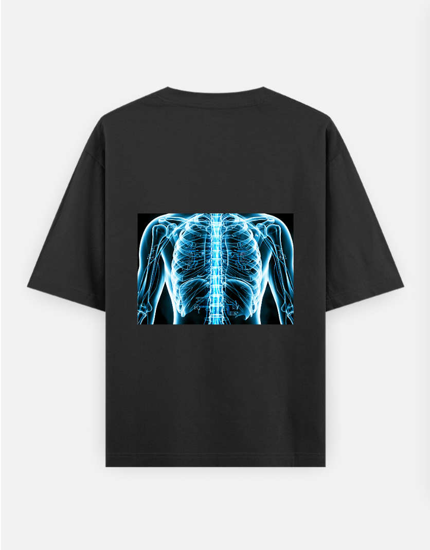 Cyber-Organic Genesis Oversized T-shirt (Back print) by @shivangiban4