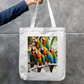 Tropical Chitter-Chatter, Six of a Kind Zipper Tote Bag by @sticktoworld