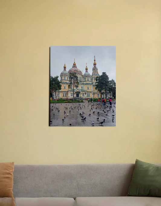 Wooden Church 16"x20" Canvas Poster by Shubhra Saha