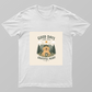 Cute Kawaii Dog Coffee Nature Typography T-Shirt Design" Unisex T-shirt by Rohini Gudivaka