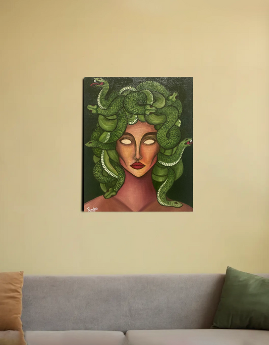 Medusa 16"x20" Canvas Poster by @prishaaaa13_