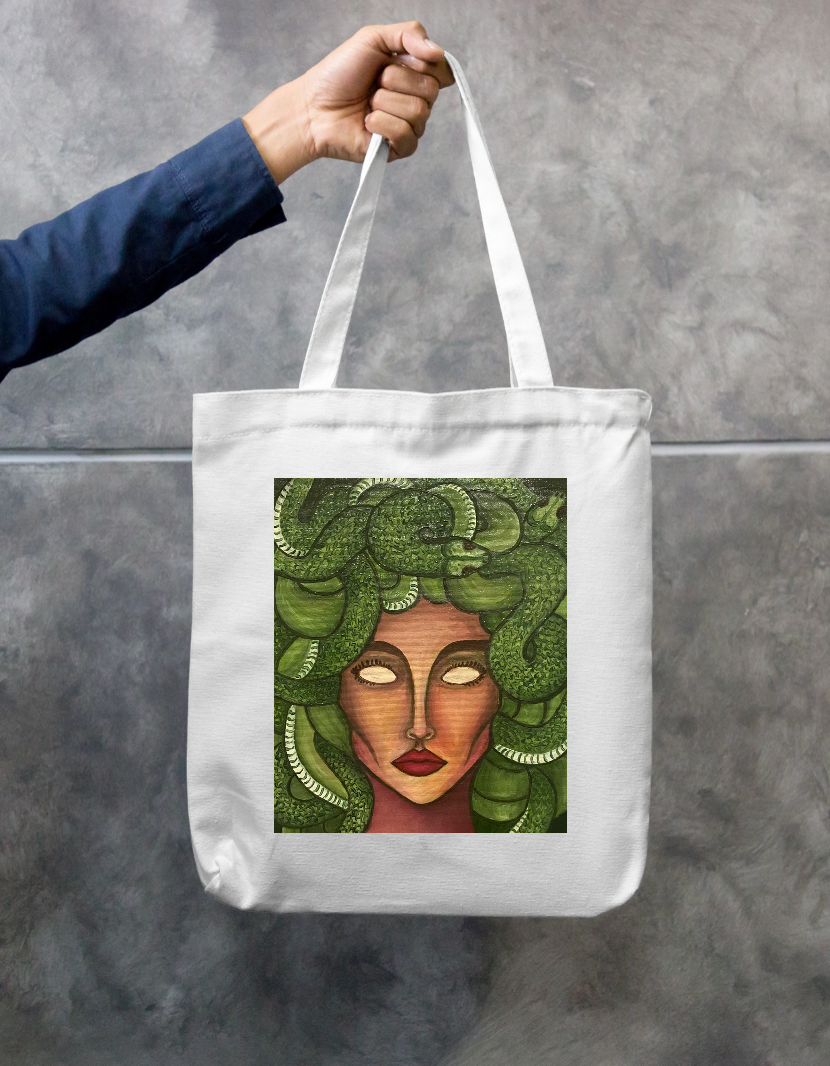 medusa tote bag Zipper Tote Bag by @prishaaaa13_