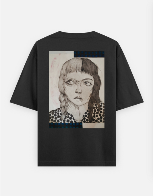 Within my mind Oversized T-shirt (Back print) by @dedinside.zz