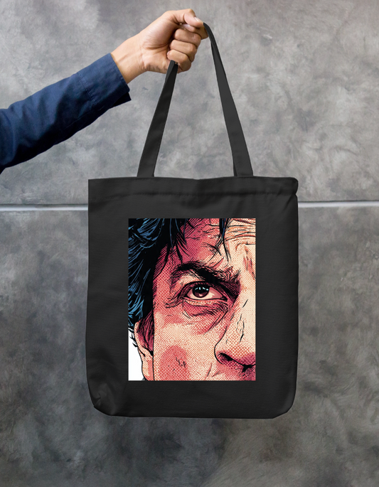 SRK Comic Design Tote Bag Zipper Tote Bag by @rd_digital_store