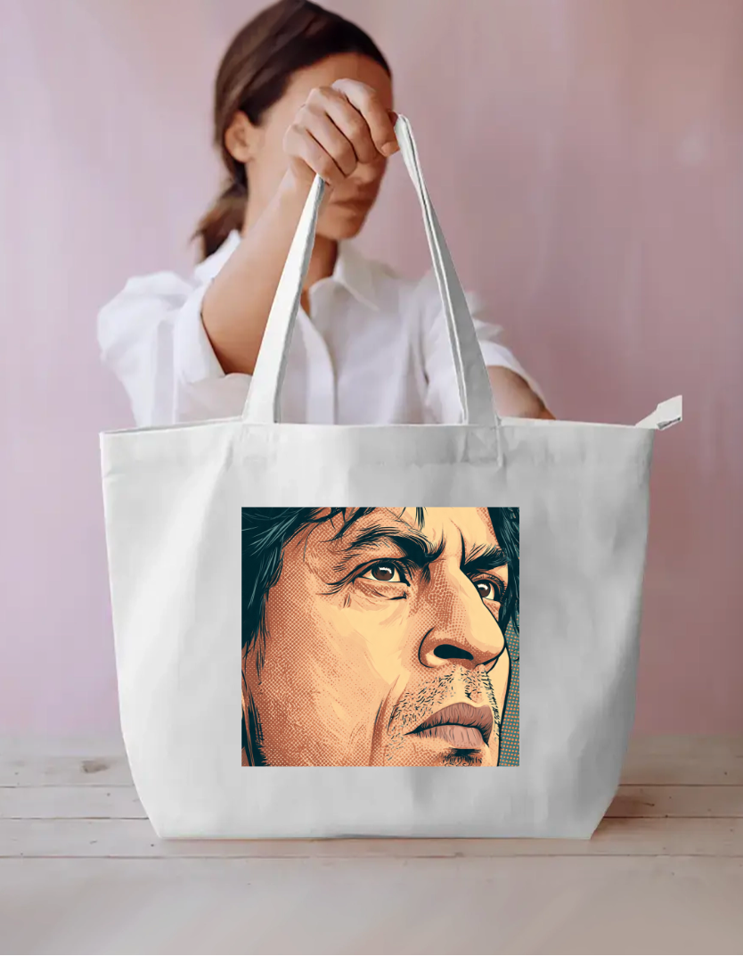 SRK Comic Design Tote Bag Everyday Large Tote Bag by @rd_digital_store
