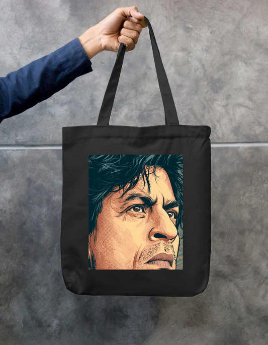 SRK Comic Design Tote Bag Zipper Tote Bag by @rd_digital_store