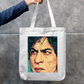 SRK Comic Design Tote Bag Zipper Tote Bag by @rd_digital_store