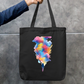 Colours Tote Bag Zipper Tote Bag by @rd_digital_store