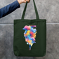 Colours Tote Bag Zipper Tote Bag by @rd_digital_store