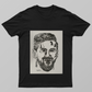 Messi ink illustration Unisex T-shirt by @joydeep6647