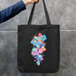 Color Tote Bag Zipper Tote Bag by @rd_digital_store