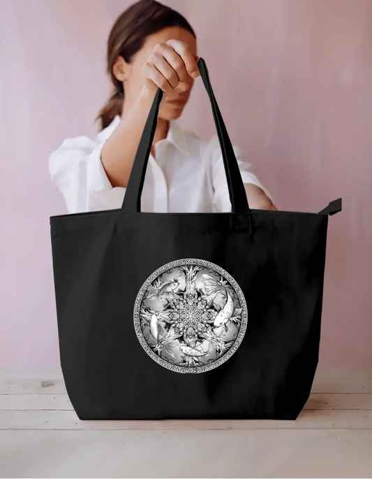 Mandala Art Tote Bag Everyday Large Tote Bag by @rd_digital_store