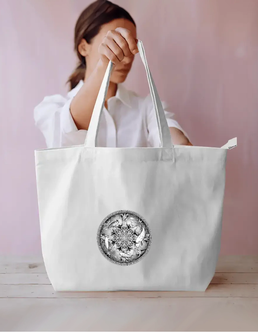 Mandala Art Tote Bag Everyday Large Tote Bag by @rd_digital_store
