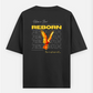 REBORN Oversized T-shirt (Back print) by JEN