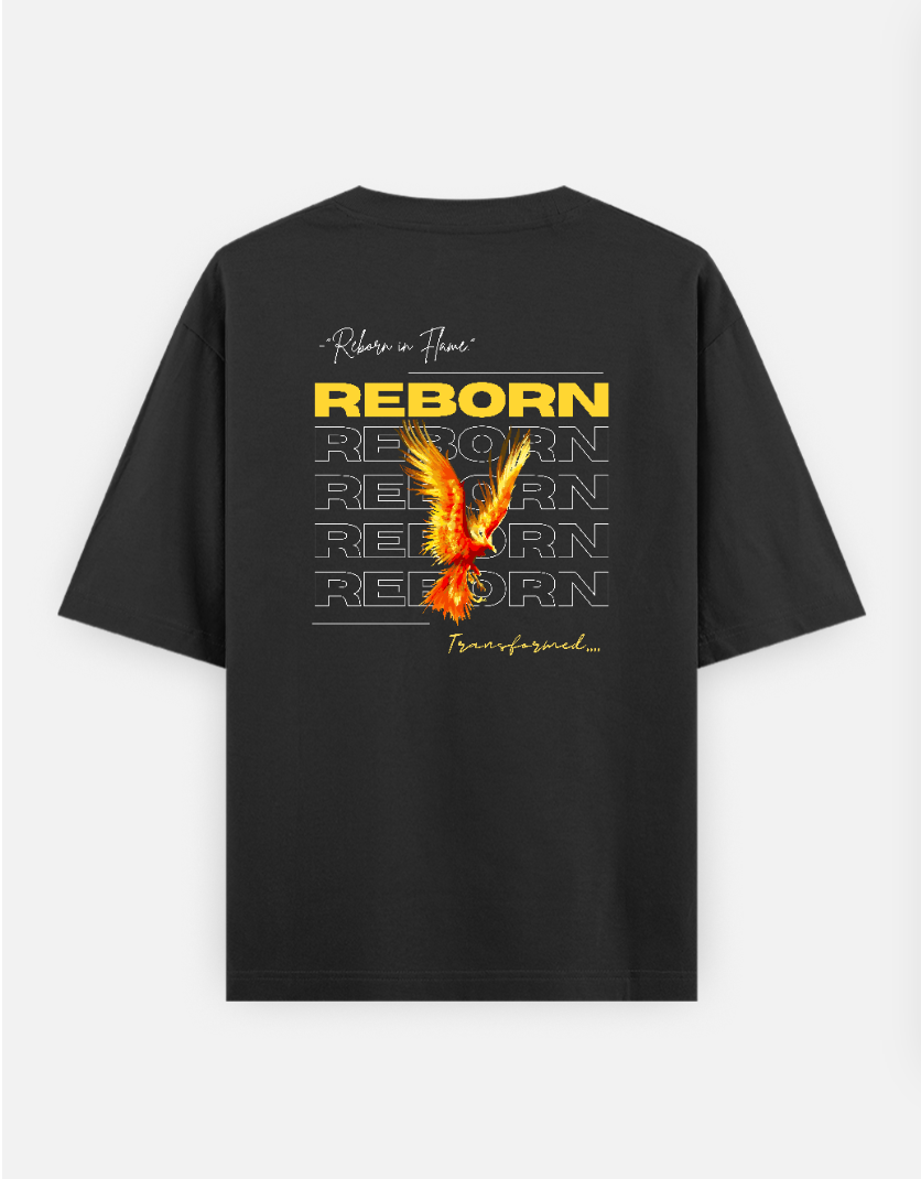 REBORN Oversized T-shirt (Back print) by JEN