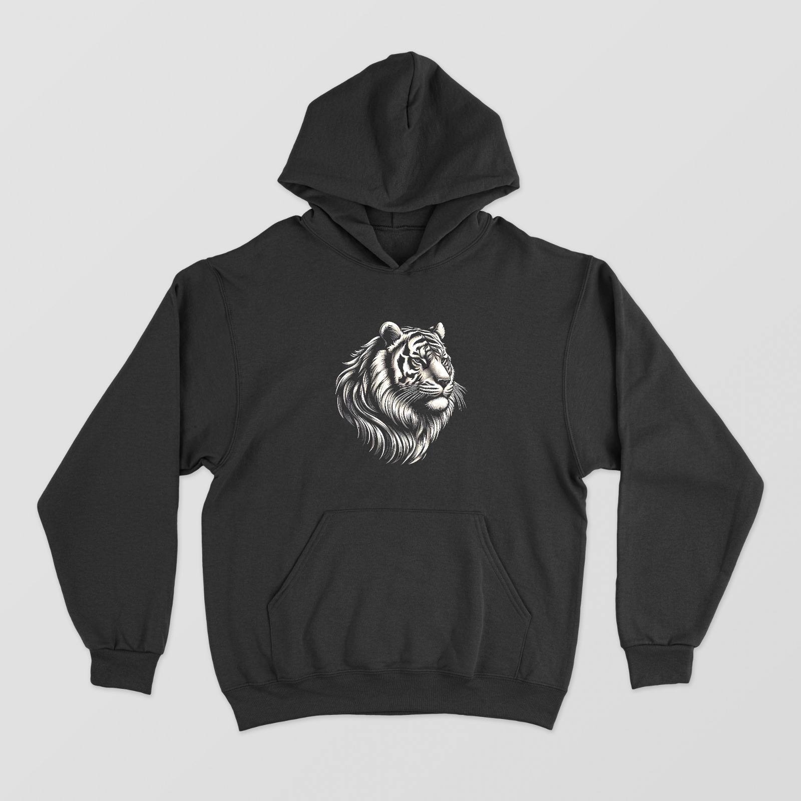 Tiger head design, graphic art Unisex Hoodie by Somnath