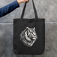 Tiger head graphic sketch art Zipper Tote Bag by Somnath