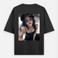 'cool girl', 'midnight euphoria' Oversized T-shirt (Back print) by Juli sharma