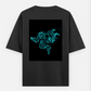 'snake', 'cool vibe', 'qunie vibe Oversized T-shirt (Back print) by Juli sharma