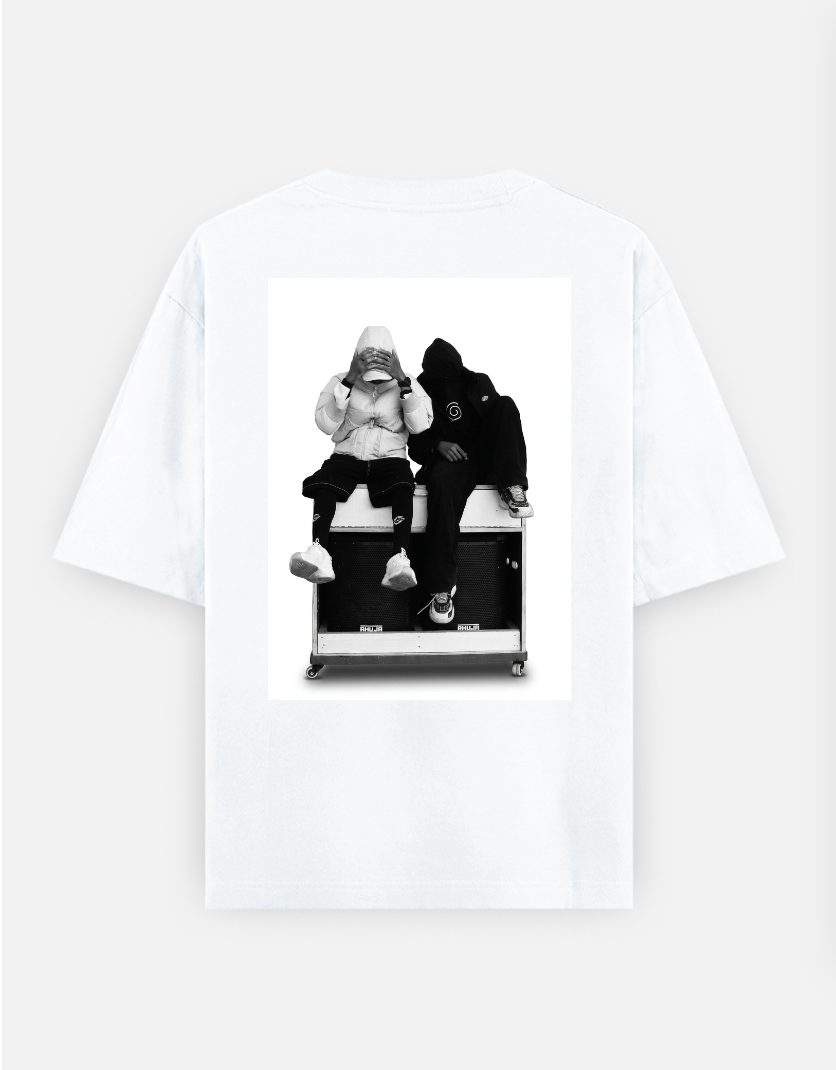Minimal prints Oversized T-shirt (Back print) by @lacedblindy