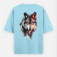 Fox design Oversized T-shirt (Back print) by Kannika MJ
