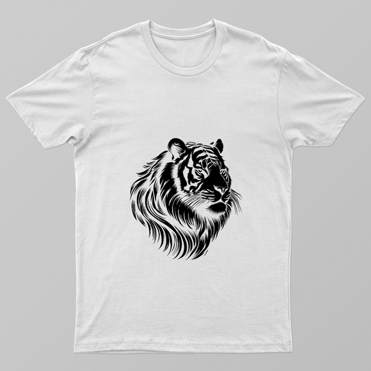 Graphic image of a head of a tiger, powerful, courageous, sigma character Unisex T-shirt by Somnath