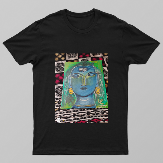 Beautiful shivji painting Unisex T-shirt by Susweta Bagchi
