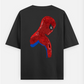 Spiderman Abstract Art Oversized T-shirt (Back print) by @sarangdhar_by_kunal