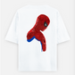 Spiderman Abstract Art Oversized T-shirt (Back print) by @sarangdhar_by_kunal