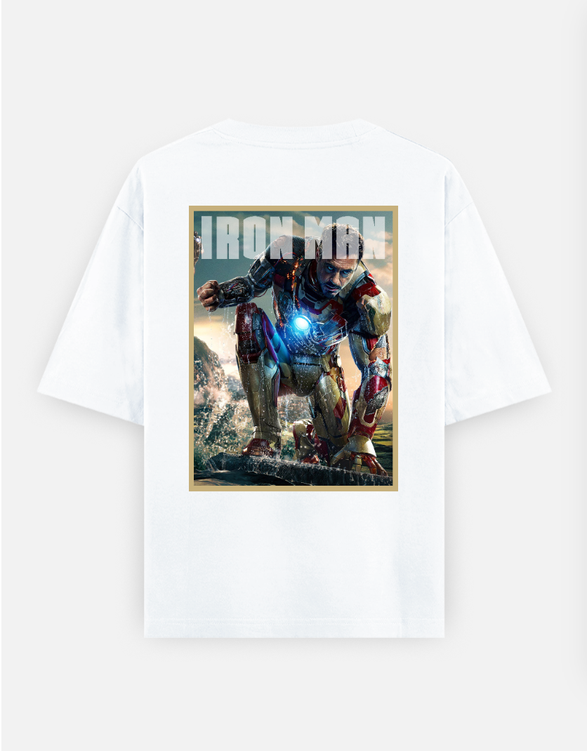 IRONMAN Tshirt Oversized T-shirt (Back print) by @sarangdhar_by_kunal