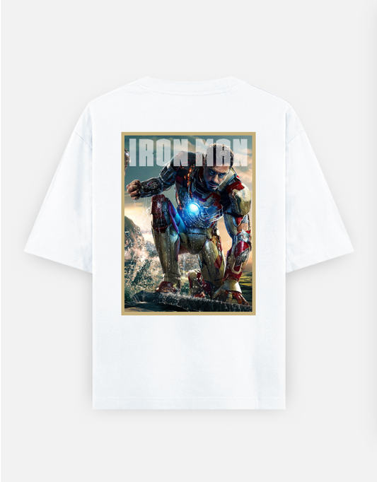 IRONMAN Tshirt Oversized T-shirt (Back print) by @sarangdhar_by_kunal