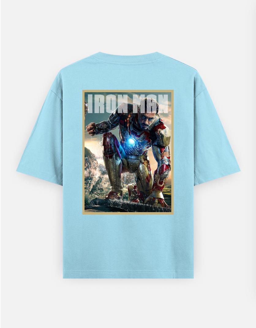 IRONMAN Tshirt Oversized T-shirt (Back print) by @sarangdhar_by_kunal