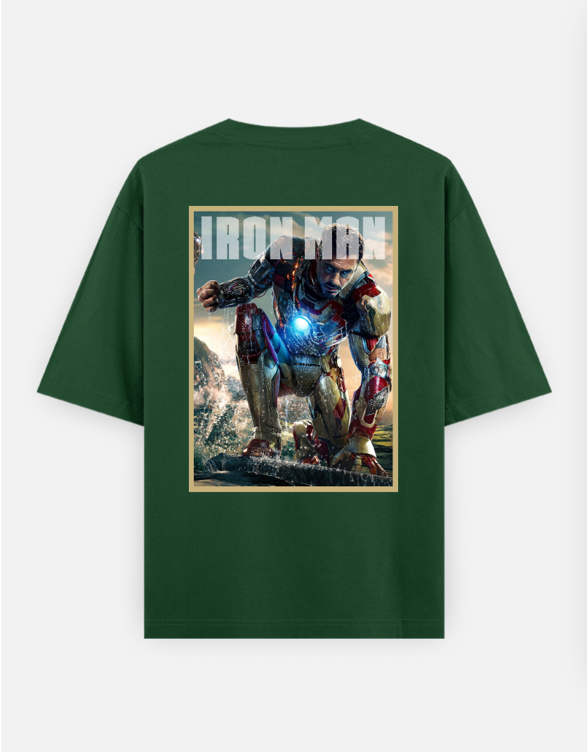 IRONMAN Tshirt Oversized T-shirt (Back print) by @sarangdhar_by_kunal