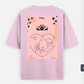 Kitty cat tshirt Oversized T-shirt (Back print) by Kirti chouhan