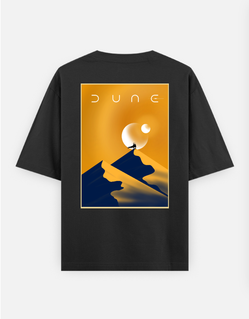 Dune T-Shirt Oversized T-shirt (Back print) by @sarangdhar_by_kunal