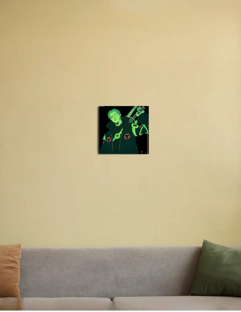 Roronowa zoro 8"x8" Canvas Poster by @traxcypilot