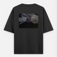 MINIMAL WAVES DESIGN Oversized T-shirt (Back print) by @utpal.501