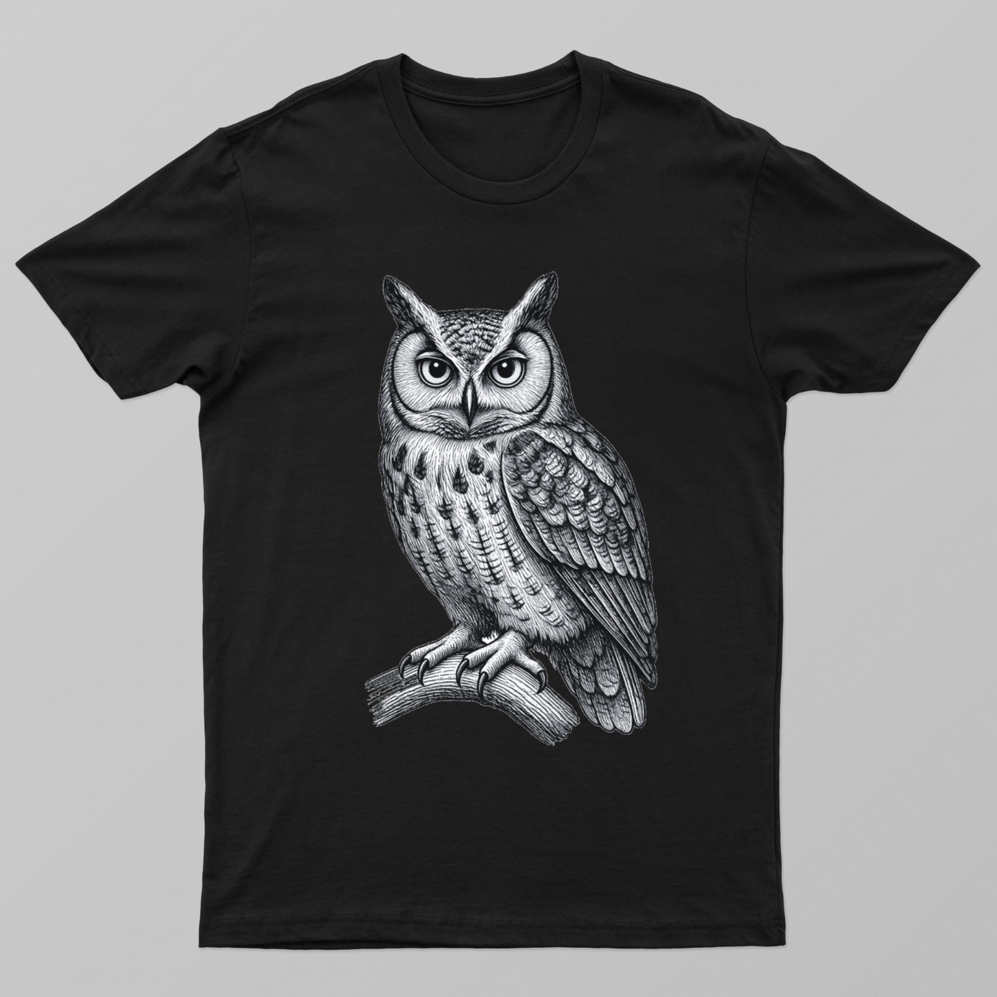 Celtic owl line art design Unisex T-shirt by Designs bloom