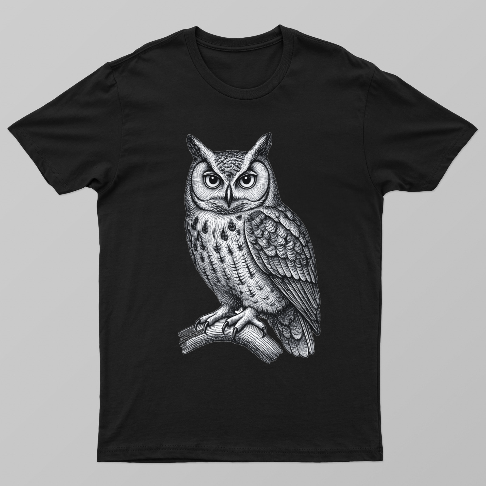Celtic owl line art design Unisex T-shirt by Designs bloom