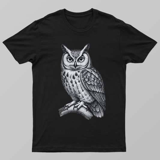 Celtic owl line art design Unisex T-shirt by Designs bloom