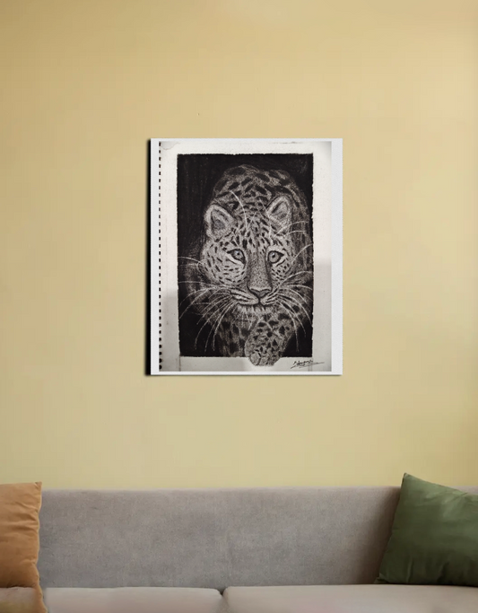 Leopards 16"x20" Canvas Poster by Devyanshi Sharma