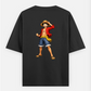 Monkey d luffy Oversized T-shirt (Back print) by Rinza 
