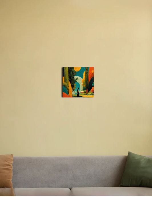 Connecting nature and human 8"x8" Canvas Poster by Anjali Nautiyal