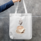 Say Cappuccino Tote Bag Zipper Tote Bag by @rd_digital_store