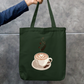 Say Cappuccino Tote Bag Zipper Tote Bag by @rd_digital_store