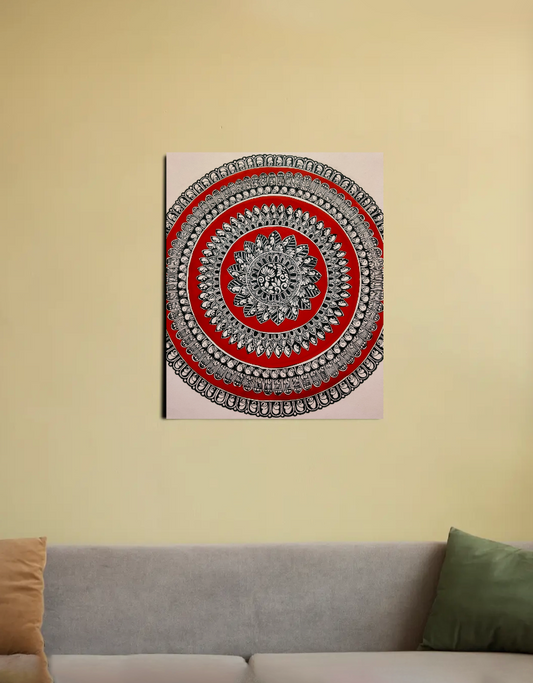 Emerald Serenity 16"x20" Canvas Poster by @shruti_art_1082