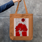 Crimson Serenity Zipper Tote Bag by Shruti Barnwal