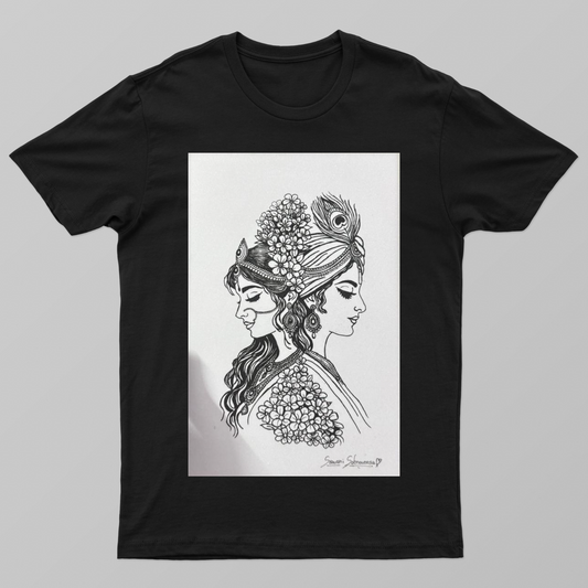 radhekrishna Unisex T-shirt by @acrylic.loverss