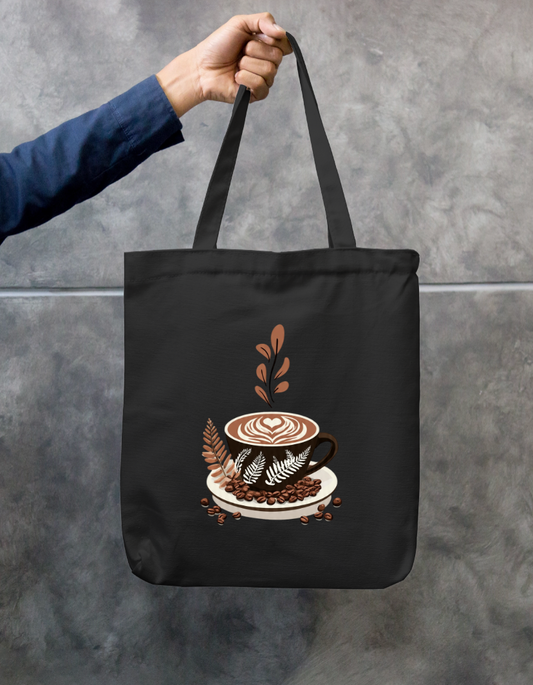 Say Cappuccino Tote Bag Zipper Tote Bag by @rd_digital_store